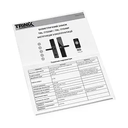 Замок біометричний автономний Trinix TRL-7702WF Black L/R з Wi-Fi, зчитувачем відбитків пальців і карт Mifare (65-00081) - мініатюра 11