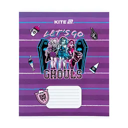 Зошит Kite Monster High, 12 аркушів, коса лінія (MH25-235), в асортименті - мініатюра 5