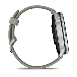 Смарт-годинник Garmin Venu 4 45 мм Silver з сріблясто-сірим силіконовим ремінцем - мініатюра 2