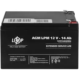 Акумулятор AGM LogicPower LPM 12 V 14 Ah - мініатюра 2