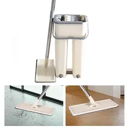 Швабра мікрофібра з віджимом + відро Scratch Cleaning Mop ∙ Швабра - ледарка cleaner 360 - мініатюра 2
