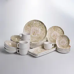 Столовий фарфоровий сервіз Baroque 32 предмети на 6 персон Yiwu YS02-011