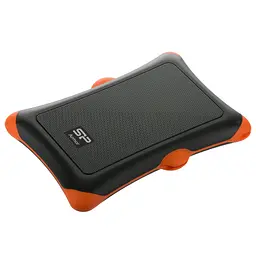 Зовнішній жорсткий диск Silicon Power портативний USB 3.2 1 TB Armor A30 чорно-помаранчевий - мініатюра 2