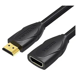 Кабель мультимедійний HDMI M to HDMI F 2.0m black Vention (VAA-B06-B200)