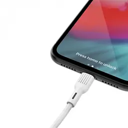 Кабель SkyDolphin S03L USB - Lightning (M/M), 1 м, White (USB-000417) - мініатюра 3