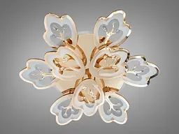 Стельова LED люстра Diasha 8148/6+3G золото, 9 модулів, 185 Вт, 80 см, 16-25m2 - мініатюра 4