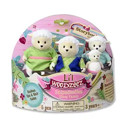 Набір фігурок Li'l Woodzeez Сім'я овечок 4од книжка EN det0018378 - мініатюра 2