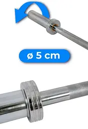 Гриф олімпійський прямий Thunder 120/50 (SG-O-120/50) - мініатюра 6