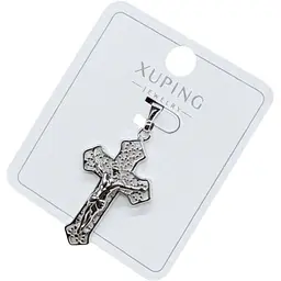 Кулон-хрест Xuping із камінням у золоті 18K Ювелірний сплав
