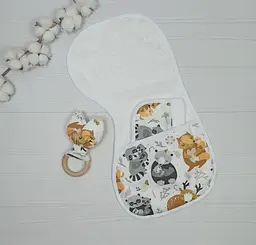 Набір для гігієни немовляти BeBidas + слинявчик a.l.babybox Мамині обійми - мініатюра 3