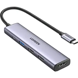 USB-хаб Ugreen CM478 5-in-1 (15495) [145377] - мініатюра 1