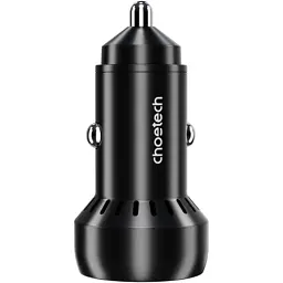 Зарядний пристрій Choetech USB-C+USB-A 60W QC3.0/PD/PPS black (TC0014-BK) - мініатюра 2