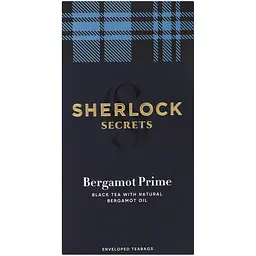 Чай чорний Sherlock Secrets Bergamot Prime 44 г (22 шт x 2 г) - мініатюра 2