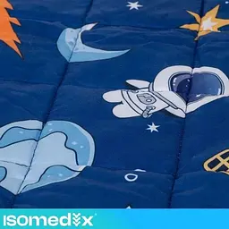 Дитяча обтяжена ковдра Isomedix 26897, 4 кг, 150 × 100 см, сенсорна, з космічним принтом - мініатюра 8
