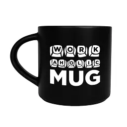 Чашка «Workaholic» чорна - мініатюра 1