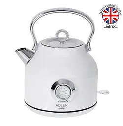 Електрочайник з термометром Adler AD 1346 White - мініатюра 2