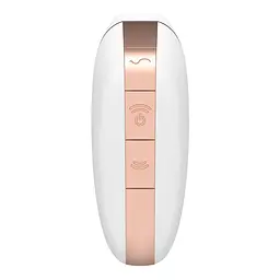 Стимулятор Satisfyer Love Triangle Вакуумний кліторальний з вібрацією, 14.5х5.6 см білий - мініатюра 6