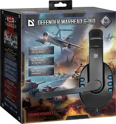 Ігрова гарнітура Defender Warhead G-160 чорно-синя - мініатюра 9
