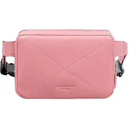 Шкіряна жіноча поясна сумка Dropbag Mini рожева