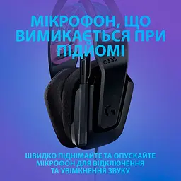 Навушники Logitech дротова ігрова гарнітура G335 Wired Gaming (981-000978) чорна - мініатюра 6