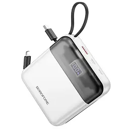 Портативний ЗП Power Bank Borofone BJ64A Distinct 22.5W+PD20W with cable 20000 mAh White