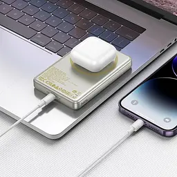 Портативний ЗП Power Bank Hoco Q26A Joy PD20W з БЗП 10000 mAh Titanium gold - мініатюра 3