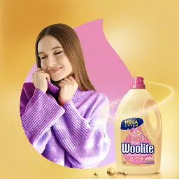 Засіб для прання рідкий Woolite для вовни та делікатних тканин з Кератином 4.5 л - мініатюра 3