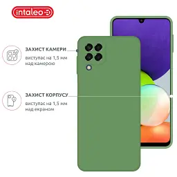 Чохол до мобільного телефона Intaleo SoftShell Samsung Galaxy A22 LTE (4G) Green (1283126562624) - мініатюра 3