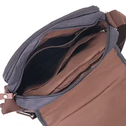 Вертикальна чоловіча сумка через текстильне плече 15х32х8 см Vintage 15х32х8 см sum0021448 - мініатюра 4