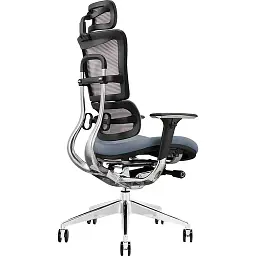 Офісне ергономічне крісло GT Racer X-801 Bright Gray (W-20, B-40)