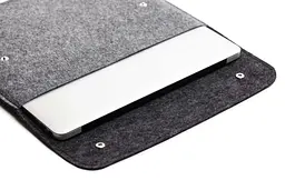 Чохол Gmakin Apple MacBook Pro 14` GM05-14 Felt Case (Black/Grey) [73580] - мініатюра 5