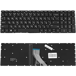 Клавіатура для ноутбука HP (250 G7 255 G7 series) rus чорний без фрейма підсвічування клавіш