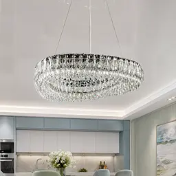 Кришталева світлодіодна люстра Splendid Ray L7069/800/1 LED (CH+clear)
