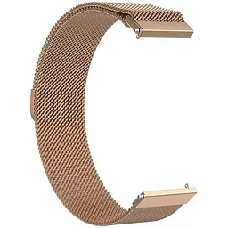 Ремінець BeCover Milanese Style для Xiaomi iMi KW66 (22 mm)/Mi Watch Color/Haylou LS01/Watch S1 Active Brown (707744) - мініатюра 2
