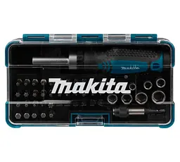 Викрутка реверсивна з набором біт (47 предметів) Makita B-36170 - мініатюра 4