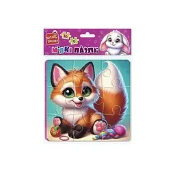 Гра розвиваюча Vladi Toys мякі пазли Зайчик та лисичка VT1102-35 Різнокольоровий shop (4820234767014) - мініатюра 2