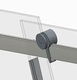 Бічна стінка для кабіни Koer SR SW01-90x200-TR-07 прозоре скло Easy Clean 8 мм, graphite KR5382, прозоре, графіт - мініатюра 9