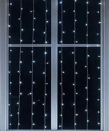 Гірлянда Штора 64 LED 1,5 х1,5 м, білий GarlandoPro ZWM1564LEDW - мініатюра 15