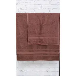 Набір банних рушників №5071 Elite SoftNess Brown, 2 шт. (2200003183092) - мініатюра 3