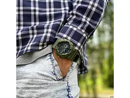 Чоловічий наручний годинник 1688AG Army Green. Skmei acs0030626 - мініатюра 5