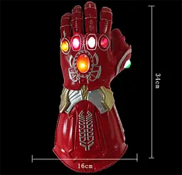 Рукавичка Нескінченності Таноса Месники з підсвічуванням Infinity Gauntlet Thanos Avengers 34 см TN 35 - мініатюра 2