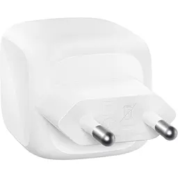 Зарядний пристрій Belkin 2xUSB-C PD50W GaN PPS white (WCH019KQWH) - мініатюра 3