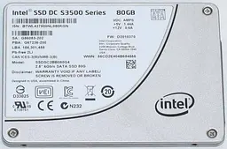 Накопичувач SSD Intel Sata 2.5 DC S3500 Series 80GB (SSDSC2BB080G4) Б/в
