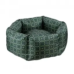 Лежак для собак та котів Barksi Home S круглий Зелений 35x35 см 1212045 - мініатюра 3