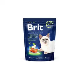 Сухий корм Brit Premium Sterilized Salmon Бріт для стерилізованих котів, з лососем, 300 г (арт.171848)