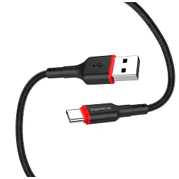 Дата кабель USB 2.0 AM to USB-C 1.0m 2.4А black ColorWay (CW-CBUC064-BK) - мініатюра 5