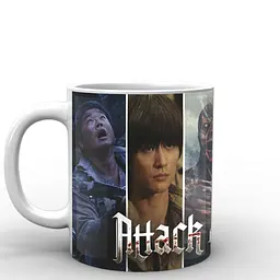 Кухоль GeekLand Атака Титанів Attack on Titan герої AT.02.002 330 мл білий - мініатюра 3