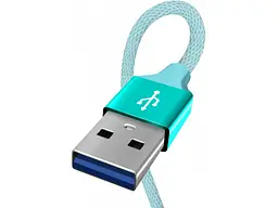 Кабель ColorWay (CW-CBUL007-MT) USB Apple Lightning 2.4A 2м м'ятний - мініатюра 2