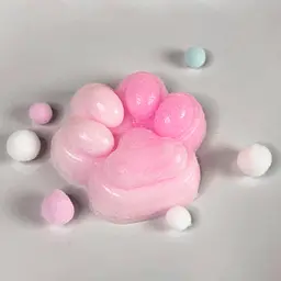 Сквіш антістрес UFT Squish Cat Paw Fluffy 3 Пухнаста лапка Pinky - мініатюра 3