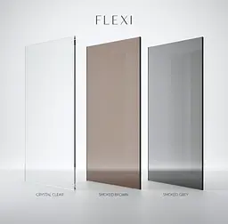 Душова стінка Rea Flexi Walk-In 80x195 transparent black KPL-K99167 - мініатюра 7